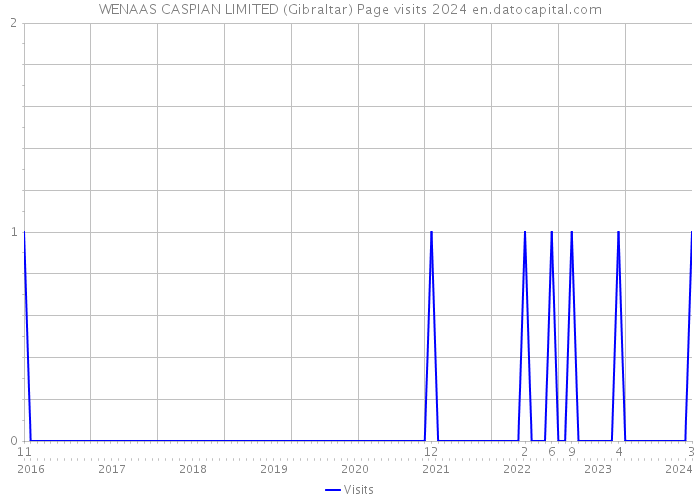 WENAAS CASPIAN LIMITED (Gibraltar) Page visits 2024 