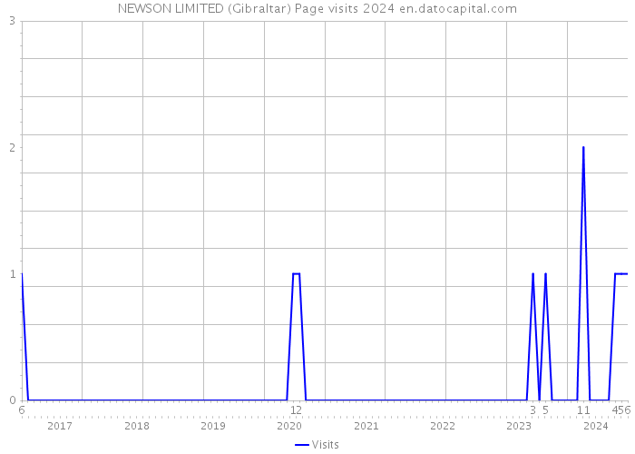 NEWSON LIMITED (Gibraltar) Page visits 2024 