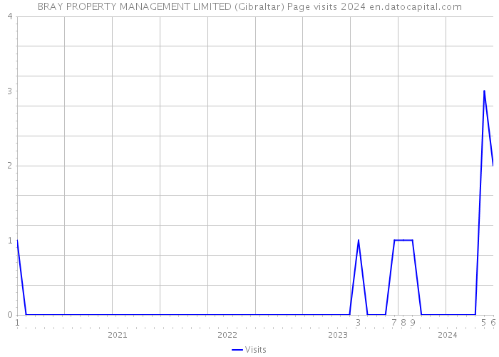 BRAY PROPERTY MANAGEMENT LIMITED (Gibraltar) Page visits 2024 