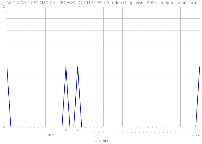 AMT ADVANCED MEDICAL TECHNOLOGY LIMITED (Gibraltar) Page visits 2024 