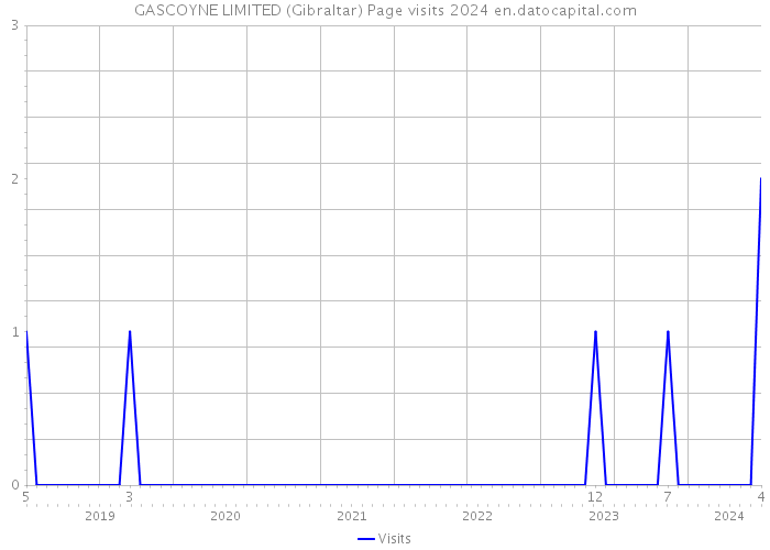 GASCOYNE LIMITED (Gibraltar) Page visits 2024 