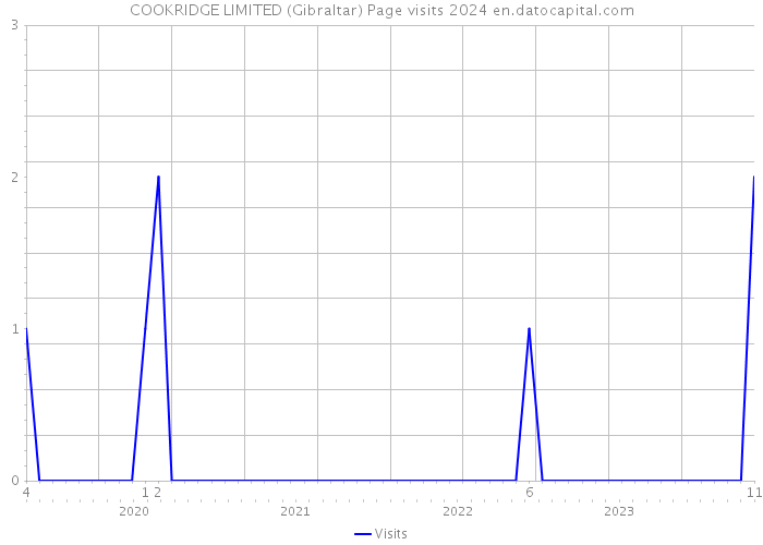 COOKRIDGE LIMITED (Gibraltar) Page visits 2024 