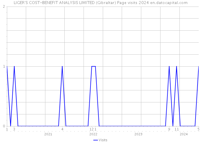 LIGER'S COST-BENEFIT ANALYSIS LIMITED (Gibraltar) Page visits 2024 