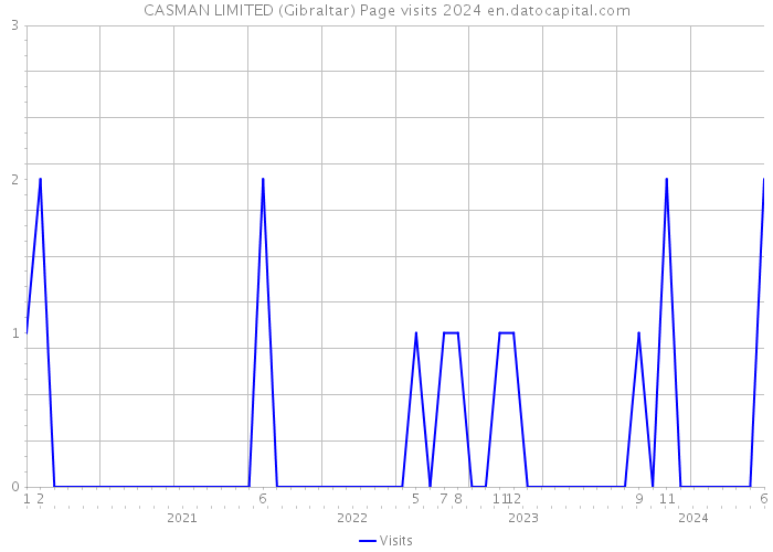 CASMAN LIMITED (Gibraltar) Page visits 2024 